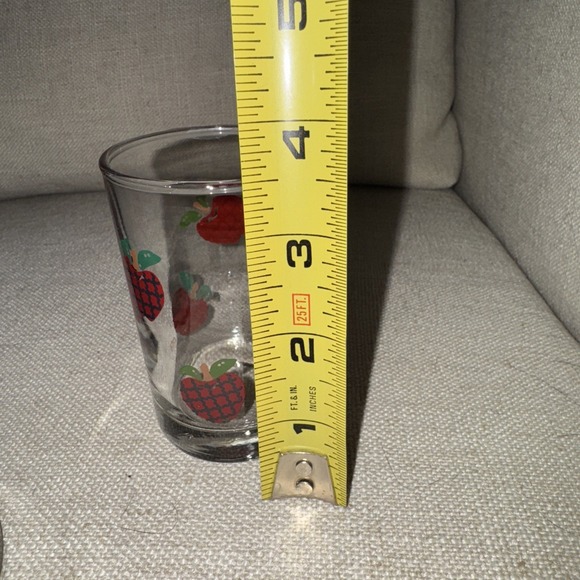 Vintage Apple Anchor Hocking Set Apple Carafe Juice Pitcher and 3 Glasses OLA000 - Picture 12 of 12